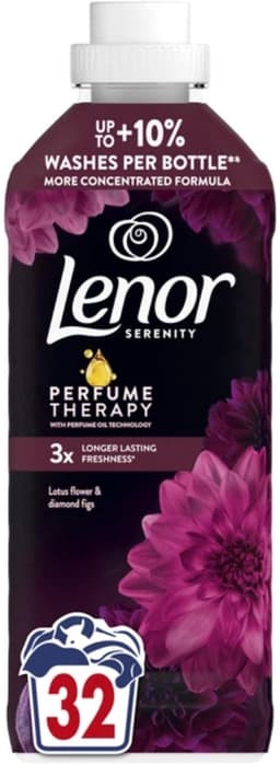 3 x Lenor – Wasverzachter – Lotus Flower & Diamond Figs – 32 Wasbeurten – 675 ml - Bulkverpakking - Wasverzachter - Douchemop - Wasmachine — thumbnail 2