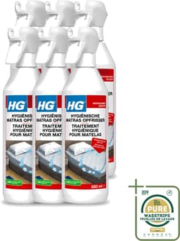 6 x HG - Hygiënische Matras Opfrisser - Werkt Na 30 Minuten - Neutraliseert Nare Geurtjes - 500 ml - Matrasopfrisser - Hygiëne - Geur Verwijderen - Matras Reinigen - Enzymen — thumbnail 1