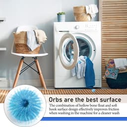 Wasmachine-vangers voor wasmachine, haarvanger voor wasmachine, ballen voor wasmachine, herbruikbare ballen voor wasmachine, schone dierenharen (blauw) — thumbnail 5