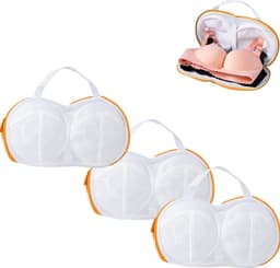 Waszakken - 3 Stuks Bh-Waszakken voor Wasgoed - Lingerie - Ondergoed - Bh-Tasset voor Wasmachine met Rits - Dames - Delicate Was — thumbnail 1