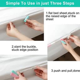 20 stuks Dekbedpinnen - Bed Sheet Holders - Quilt Clips - Dekbedovertrek Clips - Attachment Comforter - Quilt Fixing Clips - Om rommelige lakens te organiseren — thumbnail 3