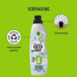 Marcel's Green Soap Wasmiddel - 0% - 6 x 1L - 138 wasbeurten — thumbnail 3