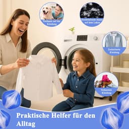 Pluisballen - Wasmachine Huisdierhaarverwijderaar - Herbruikbaar - Wasmachine Pluisballen - Wasmachine Haarverzamelaar - Pluisverwijderaar - Huisdierhaar Wasballen - Wasmachine Pluisballenverzamelaar voor Kleding en Beddengoed - Blauw - 6 stuks — thumbnail 5