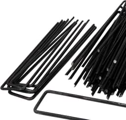 50x Grondankers U-Vorm 150mm - Verzinkte Tuinharingen voor Folie, Worteldoek en Slangen — thumbnail 5