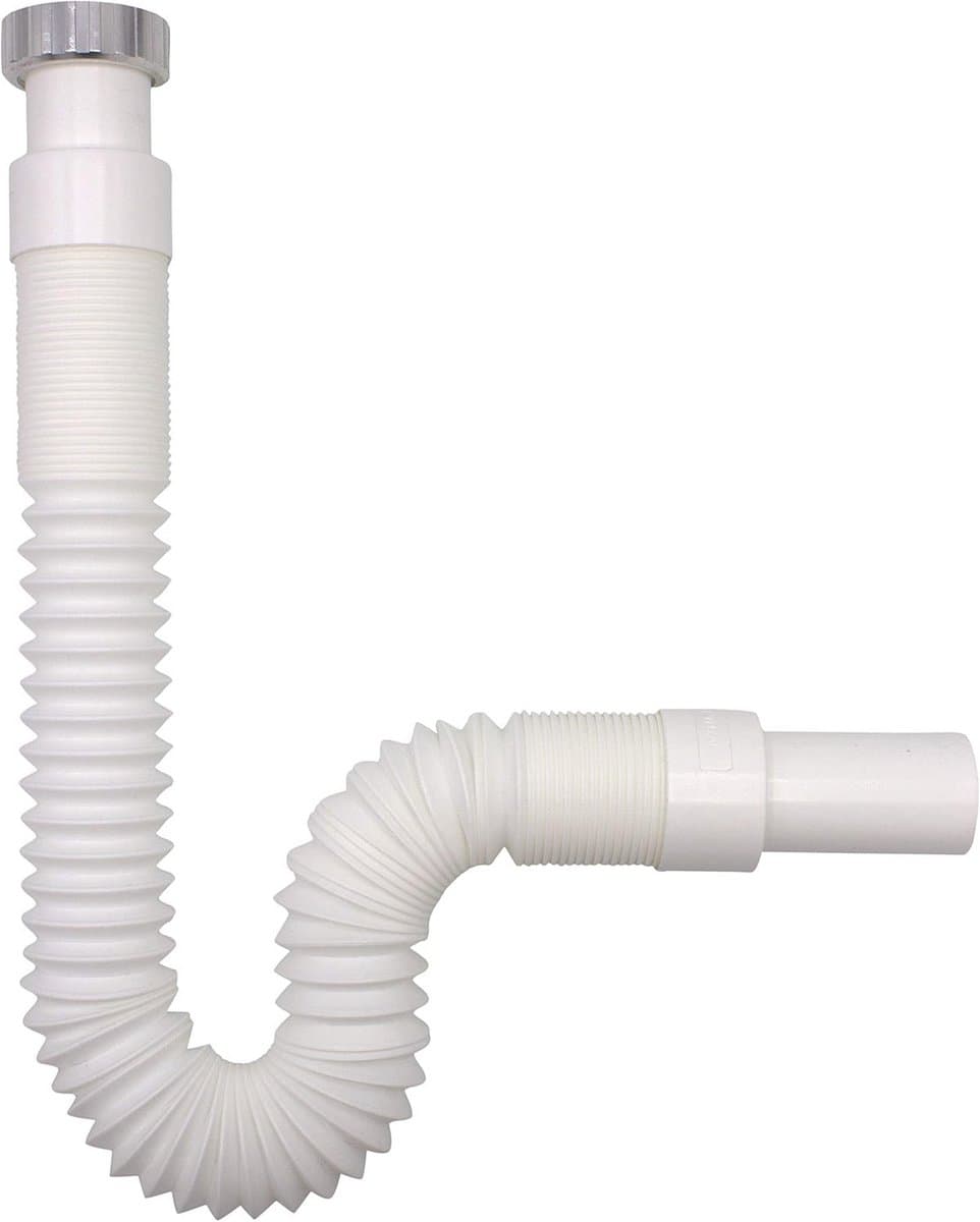 Flexibele afvoerslang 1 1/4 inch x 32 mm, Uittrekbaar van 320-880 mm voor Wastafels — afbeelding 1