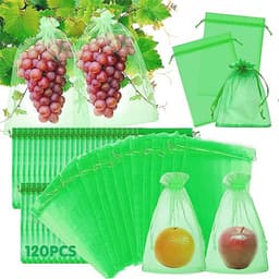 Druivenbeschermzakken 120 stuks - Fruitbescherming met Trekkoord 20x30 cm — thumbnail 1