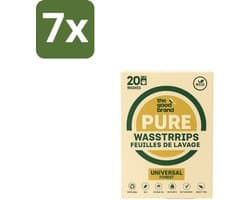 7 x The Good Brand - Wasstrips - Forest - 20 wasbeurten - Wasstrips - Duurzame Was - Milieuvriendelijke Was - Plasticvrije Was - Biologisch Afbreekbare Was