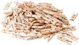 Houten Knijpers - Kleine Prikkers - Creatieve Projecten - Natuurlijke Kleuren - 100 Stuks - Niet Van Toepassing — thumbnail 3