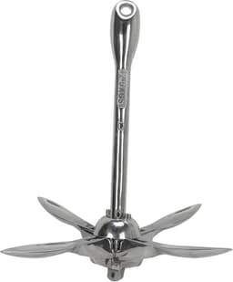 Roestvrijstalen Vouw- en Grapnel Anker - 3.5 lbs — thumbnail 1