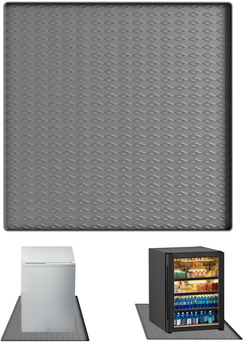 Unyqoos® Grijze siliconen mat voor bescherming van vloer onder koelkasten en apparaten — afbeelding 1