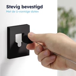 ENISTO® Waslijn - Uittrekbare waslijn - Dubbele lijn - 8,4 meter (2 x 4,2 meter) - Zwart - Alternatief droogrek - Wanddroogrek - Waslijndraad uittrekbaar - Roldrooglijn - Wasdraad - Ruimtebesparend - Met of Zonder boren — thumbnail 4