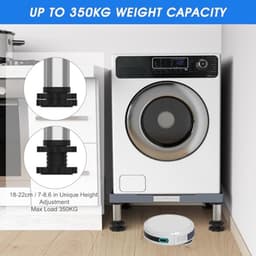 Verstelbare Wasmachinebasis voor Apparaten - Maximaal 350 kg Draagvermogen, Verstelbare Breedte 44,5-67 cm — thumbnail 5