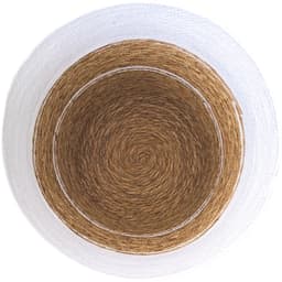 Lavandoux - Wasmand met Deksel - Zeegras - Naturel/Wit - S: Ø30 x H40 cm — thumbnail 3