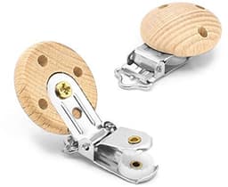 Houten Fopspenen Klemmen - 10 Stuks Met 3 Gaten — thumbnail 4