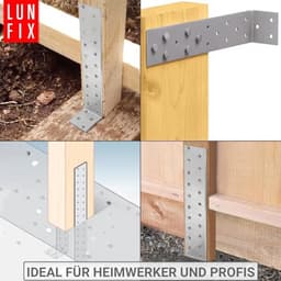 20 Stuks Platte Stalen Betonankers - Voor Verankering van Hout in Beton | Bevestigingshoek 300 mm x 40 mm — thumbnail 4