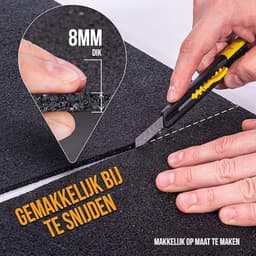 Lexium Anti Trillingsmat Wasmachine - en Wasdroger - Geluidsdempende Antislip Mat - Rubber Mat Trillingsdempers - Trillingsdempers wasmachine – Extra dik - Voetjes wasmachine & droger - Wasmachine demper – Anti trillings - vibratie - dempers pads – A — thumbnail 3