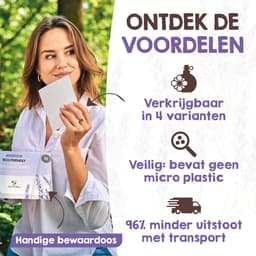 Mr. Green Mind Wasstrips - 120 Wasbeurten -- Lovely lavender- Wasmiddel Wasmiddeldoekjes incl. wasverzachter — thumbnail 5