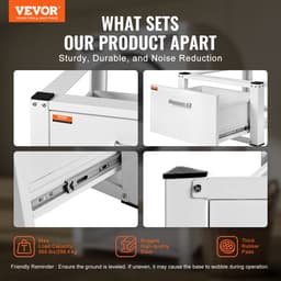 VEVOR Droogrek 28" x 25" x 14" Wasmachine Droger Stand Platform Universele Pasvorm 500lb Capaciteit Heavy Duty Wasmachinebasis — thumbnail 5