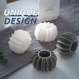 50-pack - Herbruikbare magische wasballen - Anti-klit wasballen - Veilig voor de wasmachine - Siliconen drogerballen (25 grijs + 25 wit) — thumbnail 3