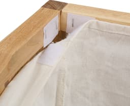 Badkamer bankje - met wasmand - 100 l - hout — thumbnail 2