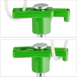 Grondankers met oogje 25 cm - Set van 24 - Kunststof en staal - Voor het kamperen - Lichtgroen — thumbnail 5