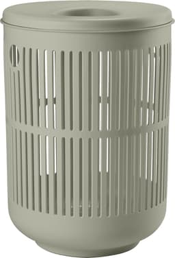 Zone Denmark Ume Wasmand met Deksel - 60 liter - Eucalyptus - Kunststof - Ronde Wasmand met Hengsel - Wasbox of Opbergmand — thumbnail 1