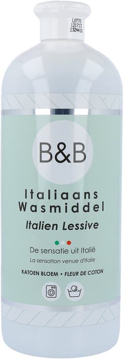 B&B Italiaanse Wasparfum Wasmiddel Katoen Bloem - 1000 ml — thumbnail 1