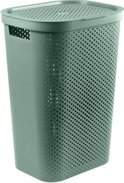 Curver Infinity Recycled Wasmand met deksel - 60L - 2 stuks - Groen — thumbnail 5