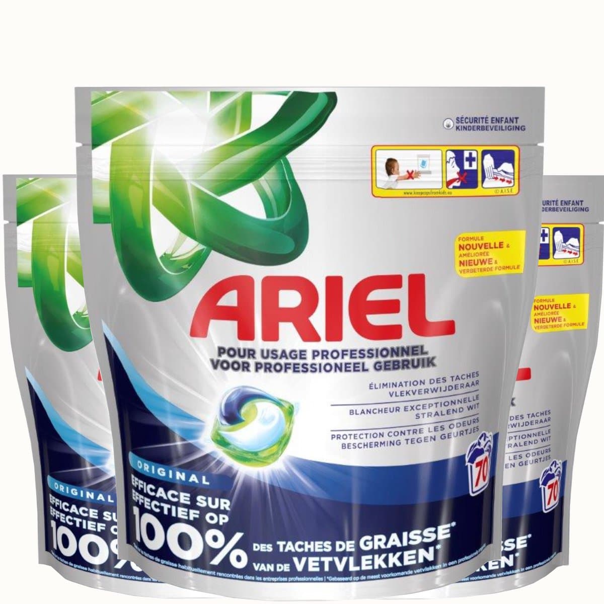 Ariel All in 1 Pods Regular- 140 Wasbeurten (2×70) – Voordeelverpakking — afbeelding 1