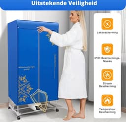 Elektrische Wasdroger - Smart Droogrek - Hangende Kleding Droger - Droger Voor Kledingkast - Warme Lucht Droger — thumbnail 5