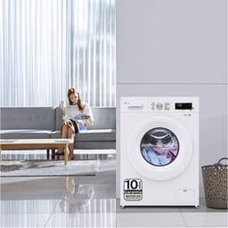 LG F4X1008NWH wasmachine Voorlader 8 kg 1400 RPM Wit — thumbnail 3