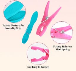 Mrs. Jones Wasknijpers 60 stuks zonder print - stabiele buitenringveer - extra sterk antislip - wasknijpers voor waslijn of wasrek. . — thumbnail 4