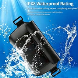 Heuptas voor watersport en wandelen, Wit+Zwart, Waterdichte heuptas — thumbnail 4