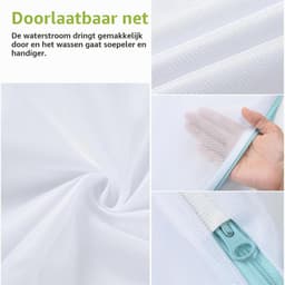 2 Wasnetten met Handvatten, 10 x 12 cm - Waszak voor Wasmachine, Ideaal voor Lingerie, Sokken en Babykleding — thumbnail 4