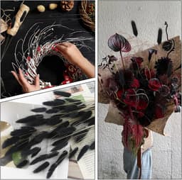 Gedroogde bloemen, decoratie, konijnenstaart, 120 stuks, pampa, 40 — thumbnail 3