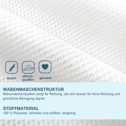 OKWISH Set Van 3 Waszakken Beschermend - Wasnetten - Bescherm je Wasgoed en Wasmachine - Voor Fijne Was en Reizen - 30x40 40x50 50x60 cm - Dacron Mesh - Beige — thumbnail 4