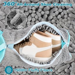 Schoenwaszakken Set van 2 - Herbruikbare Waszakken voor Schoenwasmachine - 360° Reinigend met Pluizenfilter - Homevero — thumbnail 3