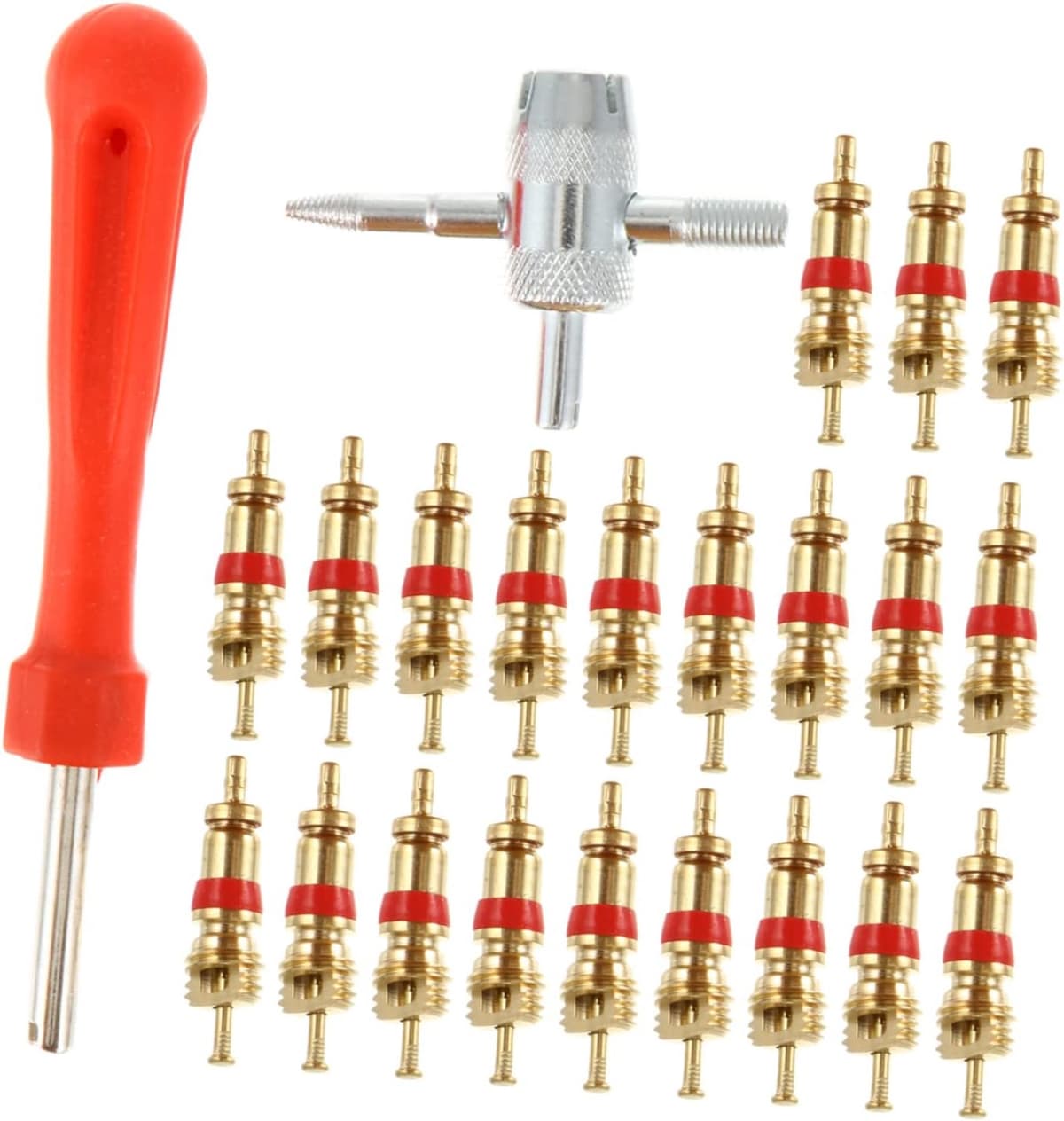 1set Delige Ventielkern Verwijder Tool Multifunctionele Auto Accessoires Voor Bandenreparatie Airconditioning Spool Ergonomisch Ontwerp Lichtgewicht Voor Gemakkelijk Gebruik — afbeelding 1