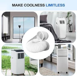 Afvoerslang - Airco slang - Mobiele airco - Flexibele lengte - 150 cm - Grijs — thumbnail 5