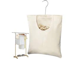 Wasknijperzak - Kledingspeldenhouder - Wasgoed Organiseren - Waterdicht Stofdicht - 32 x 27 cm - Grijs