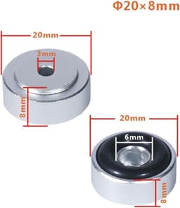 Set van 4 Geluidsisolerende Trillingdempers voor Audioapparatuur en Subwoofers — thumbnail 2