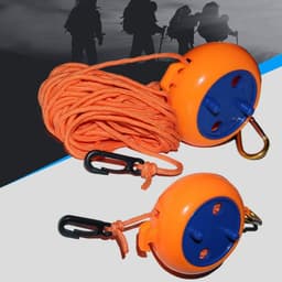 Waslijn Outdoor - Reistouw - Kleding Drogen - Winddicht Ontwerp - 8 Meter - Oranje — thumbnail 3