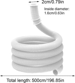 Afvoerslang Airco - Condensafvoer Buis - Vocht Reguleren - Waterdichte Verbinding - Tot 5 meter - Zwart — thumbnail 5