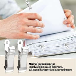 SnelShoppen - 40x Mini Crocodile Clips 1.2cm Breed - Robuuste Metaal Spring Clips in Zilver - Niet-slip Klemmen voor Foto's, Gordijnen, Kleding en Cre — thumbnail 4