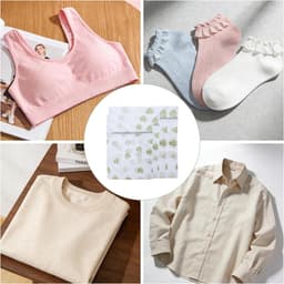 SnelShoppen - 4 Stuks Groene Bladeren Waszakken, Herbruikbare Wasnetten voor Wasmachine met Rits, Ideaal voor Fijne Was zoals Hemden, Jassen, Donsjass — thumbnail 3