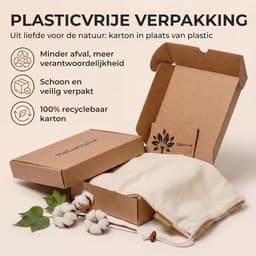 SnelShoppen - Waszakken set van 2, 50 x 70 cm EXTRA groot, duurzaam, 100% katoen, Oeko-Tex gecertificeerd, ideaal voor reizen, milieuvriendelijk — thumbnail 4