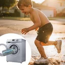 Dailygoods - Trainer Wasmachine Tas voor Kinderen, 5,9 * 8,6 inch Herbruikbare en Diepe Schone Schoen Waszak voor Sneakers of Andere Delicatessen - 2 Stuks (voor kinderen) — thumbnail 3