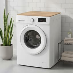 Wasmachine Top Protector - Apparaat Cover - Apparaten Beschermen - Houtnerf Design - 50 x 60 cm - Houtnerf — thumbnail 4