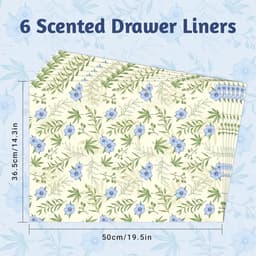 Geurpapier Lades - Kast Geur - Kleding Verfrissen - Essentiële Oliën - 6 Vellen - Elegant Print — thumbnail 4