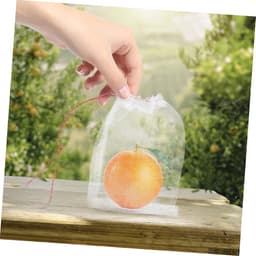 Fruit Beschermzakken - Netzakken Tuin - Fruit Beschermen - Met Touwtjes - 150 Stuks - Wit — thumbnail 4